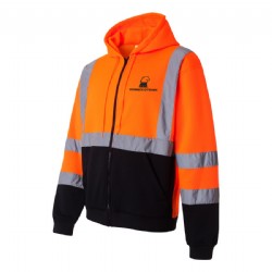 Men's ML Kishigo Hi Vis Hooded Full Zip Sweatshirt