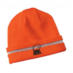 Cornerstone Enhanced Visibility Beanie With Reflective Stripe