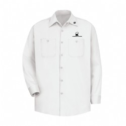 Long Sleeve Wrinkle Resistant Cotton Work Shirt